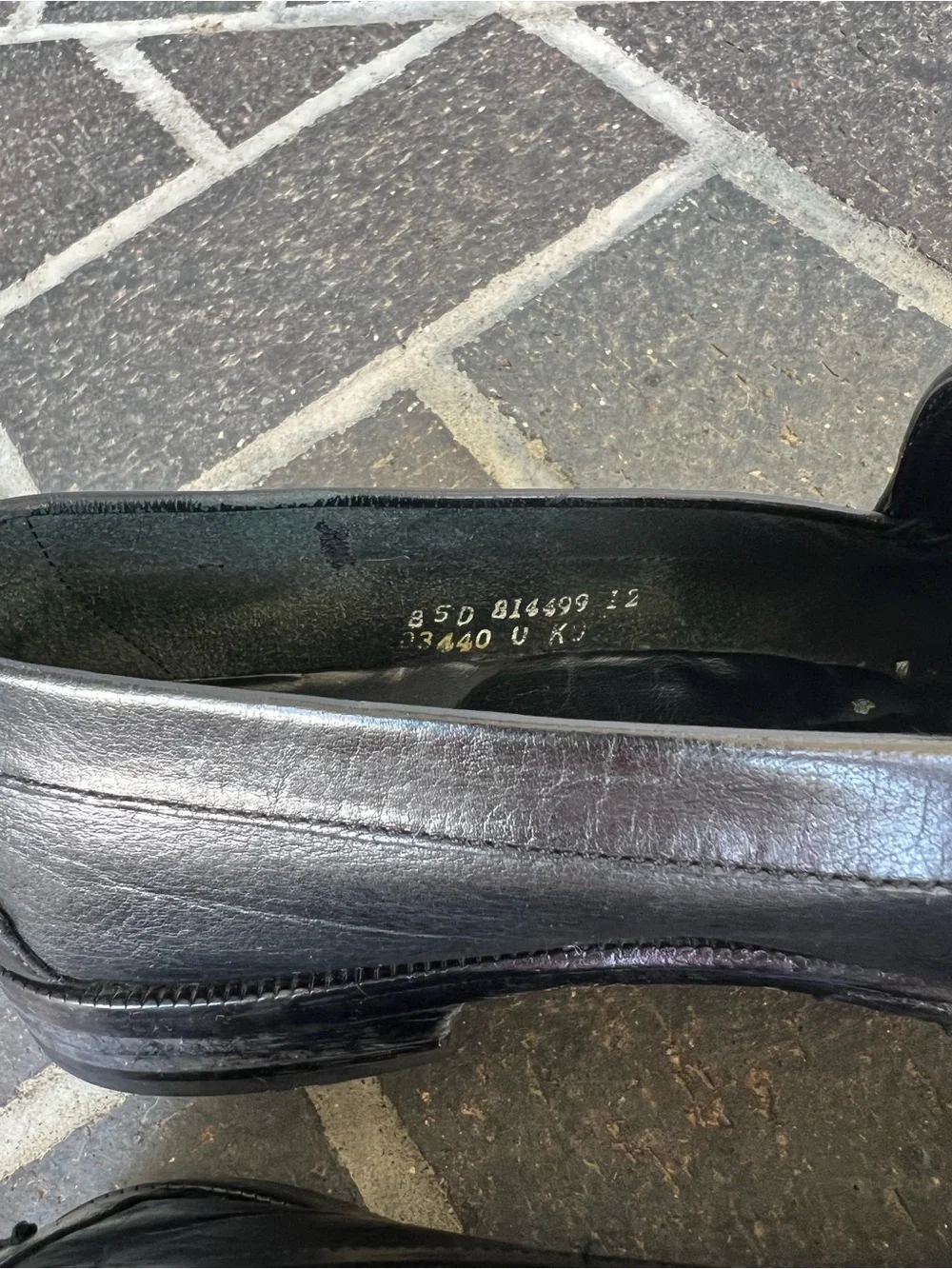 Men’s 8.5 Cole Haan Black Leather Kiltie Tassel Loafers
